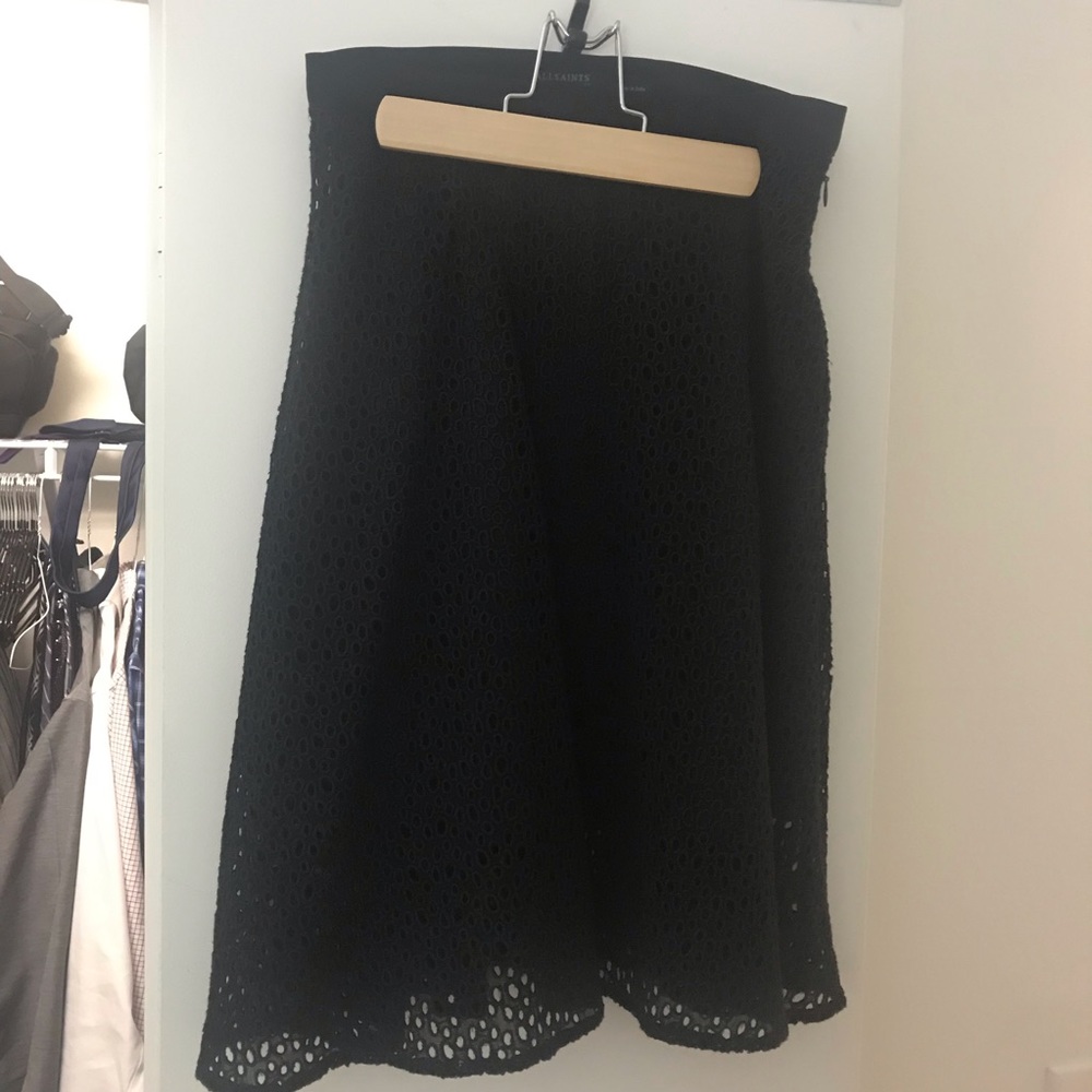 AllSaints Eyelet A-lone Skirt